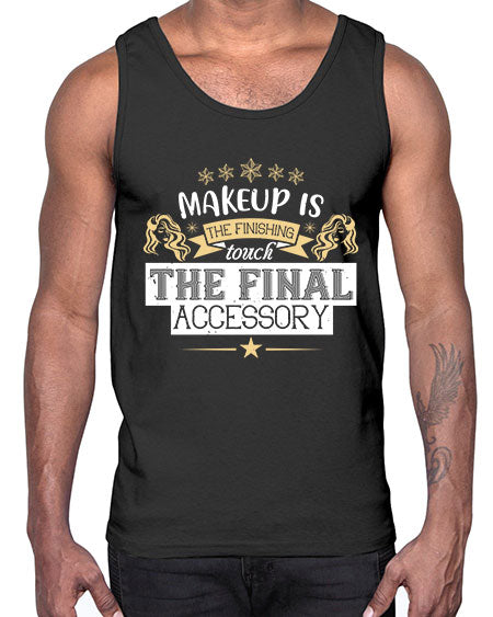 Makeup is the finishing touch the final accessory Style 191#-makeup Cotton Tank