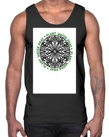 Mandala Garden Round 910#- mandala- Cotton Tank