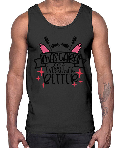 Mascara Makes Everything Better Style 40#-makeup Cotton Tank