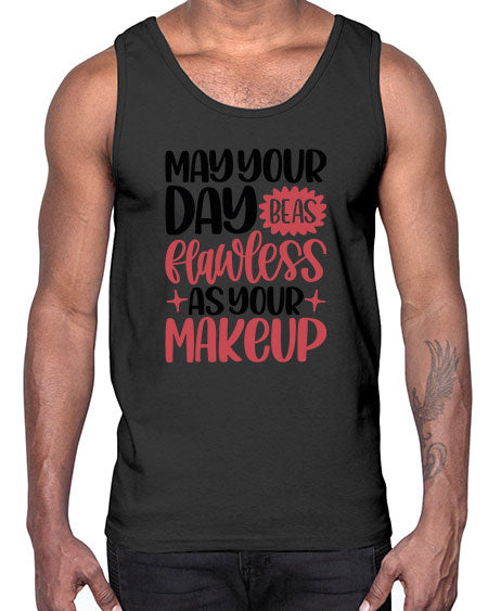 May Your Day Be As Flawless As Your Makeup Style 37#-makeup Cotton Tank