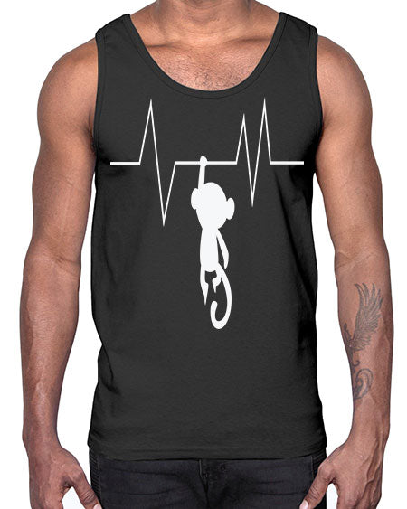 Monkey Heartbeat 14#- monkey- Cotton Tank