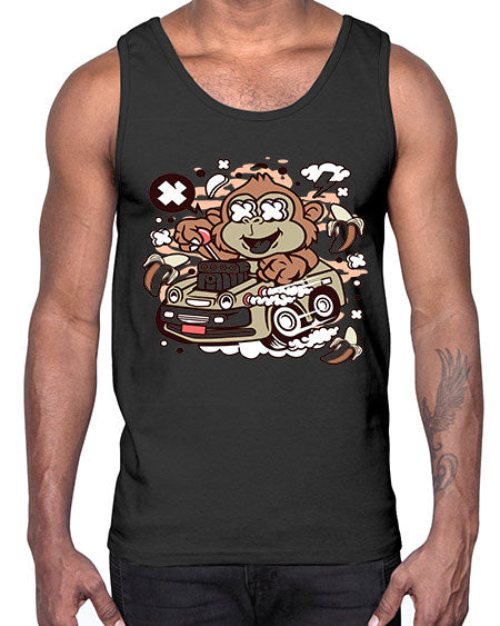 Monkey Hotrod- monkey- Cotton Tank