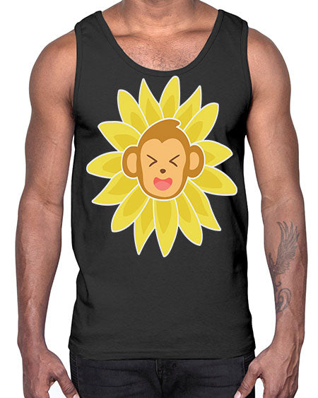 Monkey Sunflower 17#- monkey- Cotton Tank