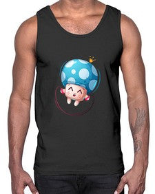 Mushroom 188#- cartoon food- Cotton Tank