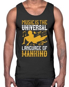 Music is the universal language of mankind 34#- dance2- Cotton Tank