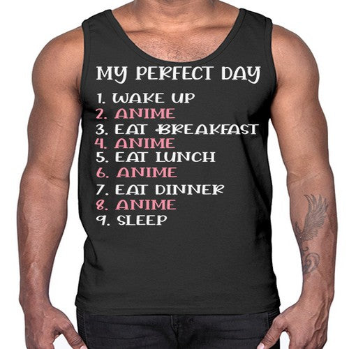 My Perfect Day Funny Kawaii Anime 269#- anime- Cotton Tank