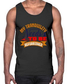 My tranquility needs to be refurbished 140#- chess- Cotton Tank