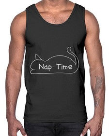 Nap Time- cats- Cotton Tank