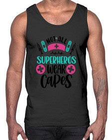 Not All Superheros Style Style 1138#- nurse- Cotton Tank