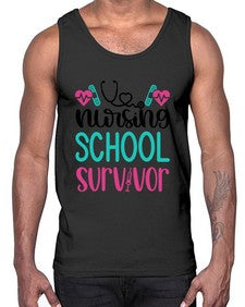 Nursing School Survivor Style Style 1279#- nurse- Cotton Tank