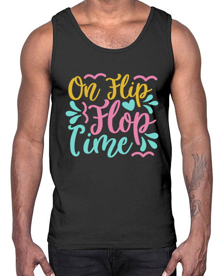 ON FLIP FLOP TIME Style 58#- summer- Cotton Tank