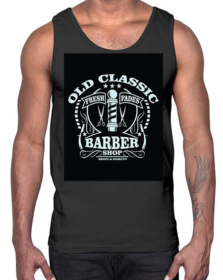 Old Classic Barber1284#- barber- Cotton Tank