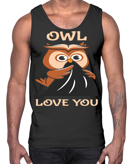 Owl Love You A TurtleRabbit 12#- owl- Cotton Tank