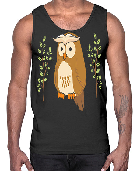 Owl of Athena Long Sleeve A TurtleRabbit 14#- owl- Cotton Tank