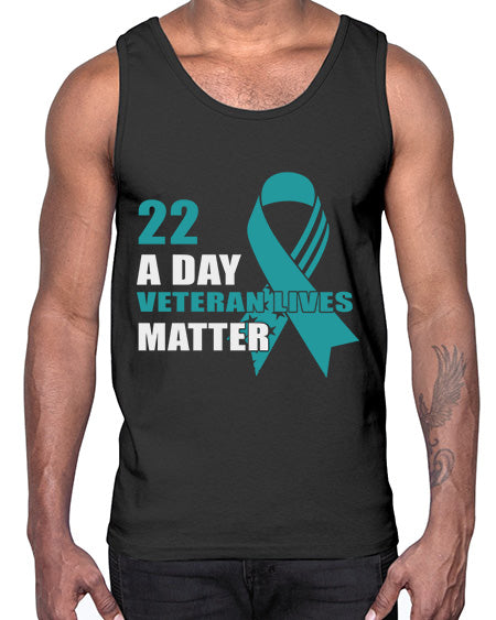 PTSD a Day Veteran 12#- PTSD- Cotton Tank