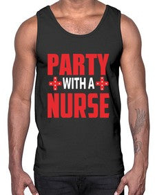 Party With Nurse1301#- nurse- Cotton Tank