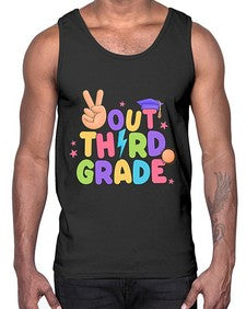 Peace Out third Grade Peace 648#- third grade- Cotton Tank