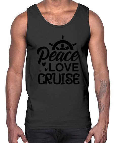 Peace love cruise 01#- summer- Cotton Tank