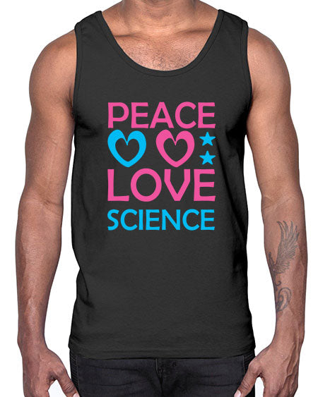 PeacelovescienceScience tshirt design Peacelovescience Sciencetshirtdesign 159#- general science- Cotton Tank