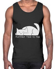 Perfect Time to Nap- cats- Cotton Tank