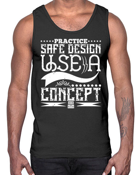 Practice safe design Use a concept Style 344#- architect- Cotton Tank