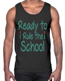 Ready to Rule the School 740#- graduation- Cotton Tank