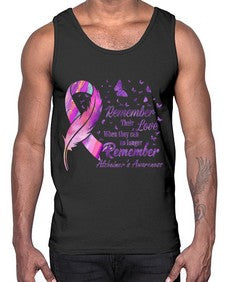 Remember heir Love Alzheimer Awareness 213#- alzheimers- Cotton Tank