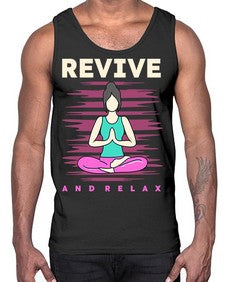 Revive and Relax 500#- yoga- Cotton Tank