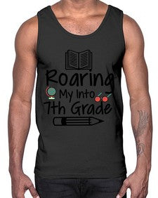 Roaring My Into seventh Grade 763#- seventh grade- Cotton Tank