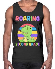 Roaring to second Grade Trex 772#- second grade- Cotton Tank