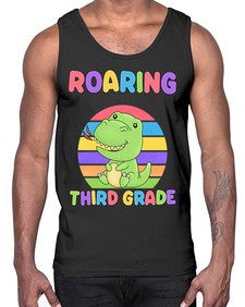 Roaring to third Grade Trex 773#- third grade- Cotton Tank