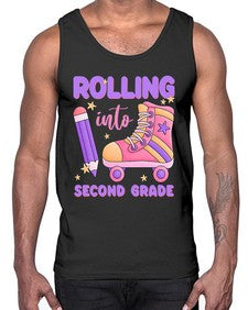 Rolling into second Grade 789#- second grade- Cotton Tank