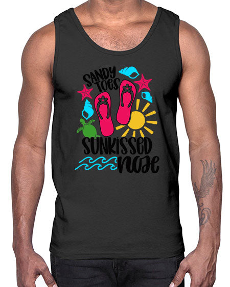 Sandy Toes Sunkissed Nose Style 27#- summer- Cotton Tank
