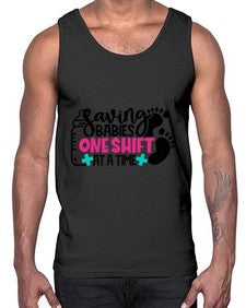 Saving Babies One Shift At A Time Style Style 1371#- nurse- Cotton Tank