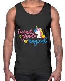 Second Grade Is Magical 822#- second grade- Cotton Tank