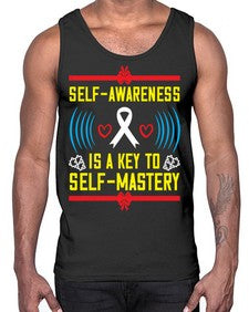 Self wareness is a key to self mastery Style 32#- Self awareness- Cotton Tank