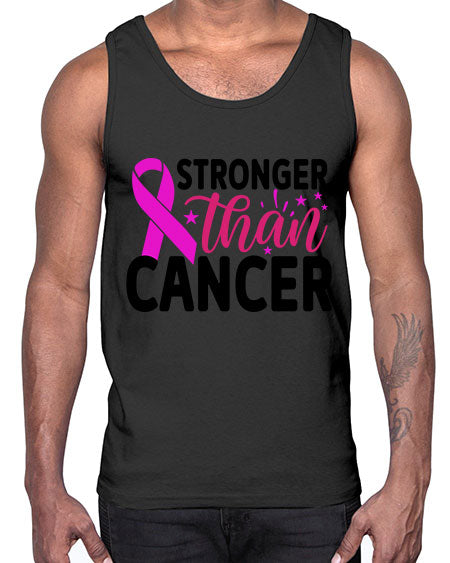 Stronger Than Cancer 6#- breast cancer- Cotton Tank