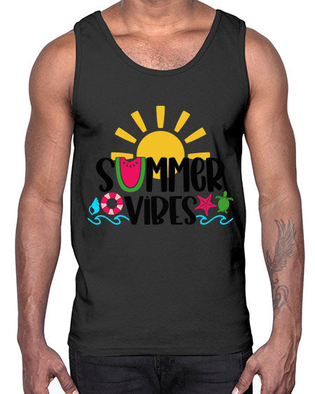 Summer Vibes Style 19#- summer- Cotton Tank
