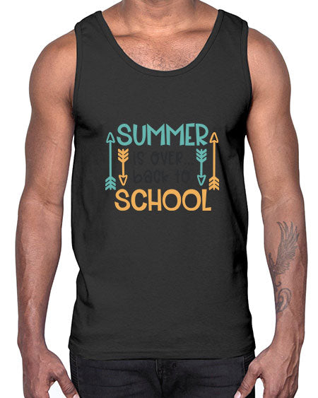 Summer is over back to school 12#- summer- Cotton Tank