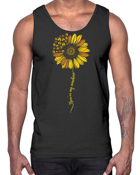Sunflower Owl You Are My A TurtleRabbit 19#- owl- Cotton Tank