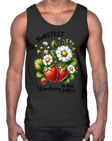 Sweetest Strawberry In The Patch 1598#- strawberry- Cotton Tank