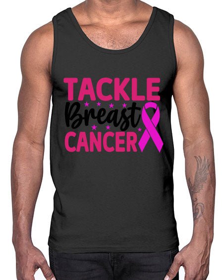Tackle Breast Cancer 5#- breast cancer- Cotton Tank
