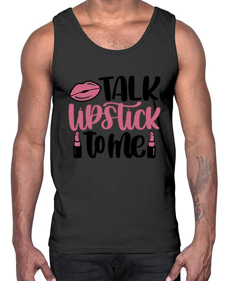 Talk Lipstick To Me Style 15#-makeup Cotton Tank