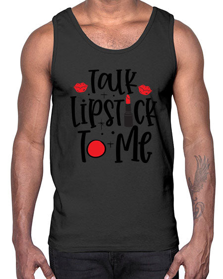 Talk Lipstick To Me Style 218#-makeup Cotton Tank