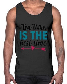Tea Time Is The Best Time 1614#- tea- Cotton Tank