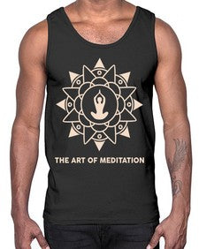The Art of Meditation 543#- yoga- Cotton Tank
