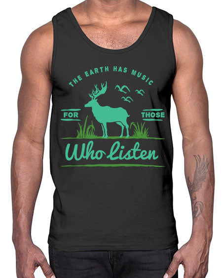 The Earth Has Music 15#- nature- Cotton Tank