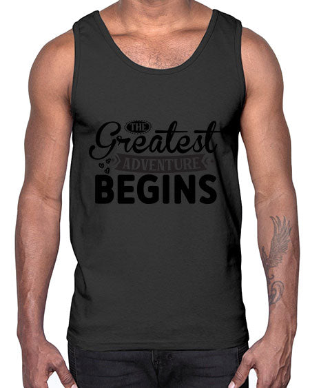 The Greatest Adventure Begins 456#- kids- Cotton Tank