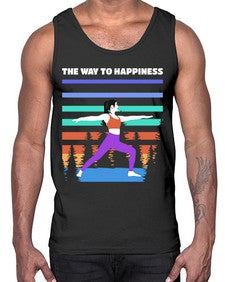 The Way to Happiness 566#- yoga- Cotton Tank
