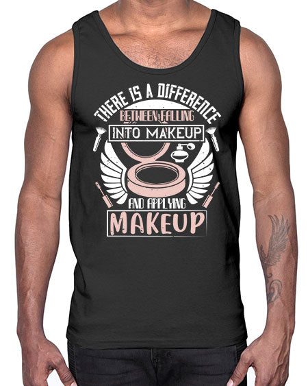 There is a difference between falling into makeup and applying makeup Style 178#-makeup Cotton Tank